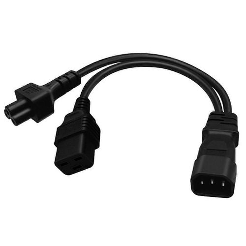 Connecteur 3 broches IEC320-C14 vers IEC320-C19 + C5 Adaptateur de convertisseur Câble d¿alimentation Cordon
