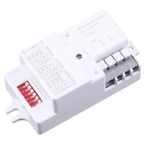 Micro-ondes AC 220V-240V / 50Hz pour capteur radar Détecteur de mouvement corporel pour lumière LED