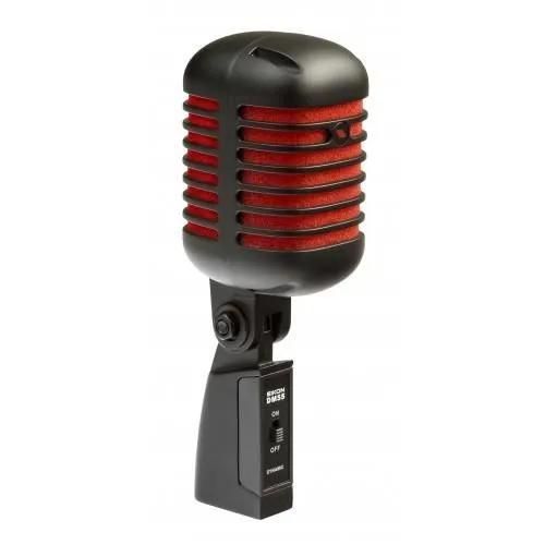 Micro dynamique vintage tête de mort Eikon Noir & Rouge Cardioïde
