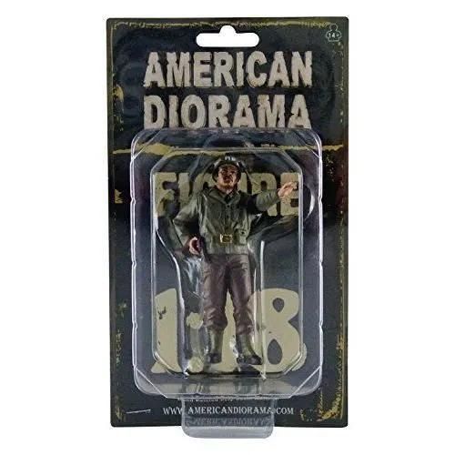 American Diorama - Figurine - Wwii Usa Military Police 2 With Riffle - Echelle 1/18 - Marron/Beige - 77415-Autre