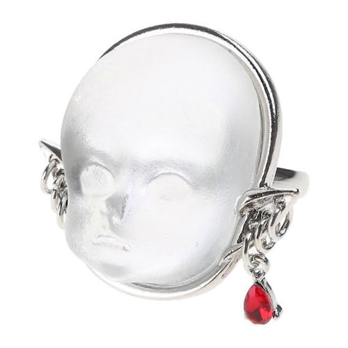 Ouvrir Anneaux Alliage Matériau Bébé Visage Doigt Bagues Bijoux Cadeau Pour Femmes Filles