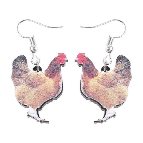Drôle D¿Animal De Ferme Drop Dangle Boucles D¿Oreilles Beaux Accessoires De Bijoux En Acrylique