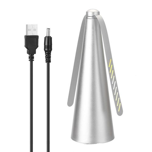 Ventilateur répulsif contre les mouches en plein air,protection des aliments pour la cuisine,destructeur,garde les mouches et les insectes loin des aliments,ventilateurs de Table anti - Type Silver