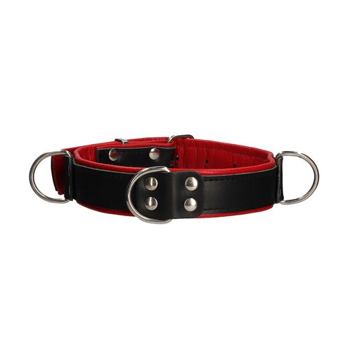 Collier Deluxe Bondage Noir/Rouge - Uomo - Noir/Rouge