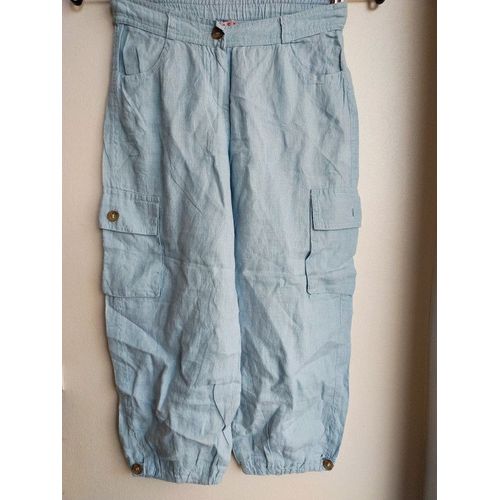 Pantalon Cfk Monoprix Bleu Ciel 10 Ans
