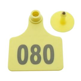 100pc 6*7.5cm Bétail Vache Cheval Chameau Oreille Étiquette Boucles D'oreilles Bétail Outil D'alimentation 001-100 Bétail Couleurs Oreille Étiquette Animaux Ferme Équipement - Type 6x7.5cm 100pcs #D