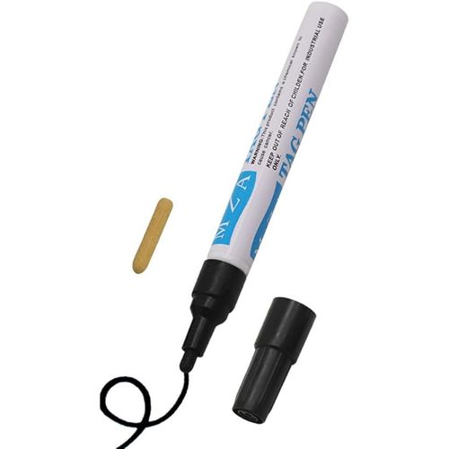 Étiquettes D'oreille Pour Bétail,50 Pièces,11.2x7.7cm,8 Couleurs,Étiquettes D'identification D'animaux Vierges Pour Vache,Cochon,Chèvre,Mouton,Marqueur/Pince Pour La Gestion - Type Marking Pen Black