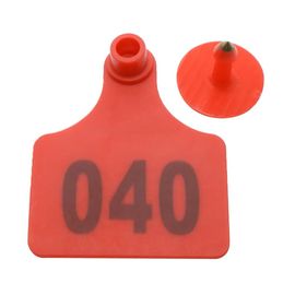 100pc 6*7.5cm Bétail Vache Cheval Chameau Oreille Étiquette Boucles D'oreilles Bétail Outil D'alimentation 001-100 Bétail Couleurs Oreille Étiquette Animaux Ferme Équipement - Type 6x7.5cm 100pcs #B