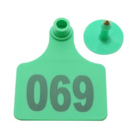 100pc 6*7.5cm Bétail Vache Cheval Chameau Oreille Étiquette Boucles D'oreilles Bétail Outil D'alimentation 001-100 Bétail Couleurs Oreille Étiquette Animaux Ferme Équipement - Type 6x7.5cm 100pcs #C
