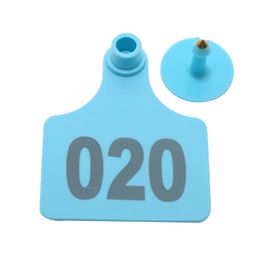 100pc 6*7.5cm Bétail Vache Cheval Chameau Oreille Étiquette Boucles D'oreilles Bétail Outil D'alimentation 001-100 Bétail Couleurs Oreille Étiquette Animaux Ferme Équipement - Type 6x7.5cm 100pcs #A