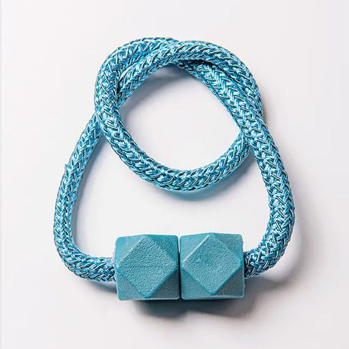 Embrasses De Rideaux Magnétiques En Forme De Rubik's Cube,Conception Moderne,Simple Et Élégante,Dégagement,Conception De Ulépaissie Améliorée,2024,4 Pièces - Type Peacock Blue 4pcs
