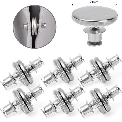 Clips De Rideau Magnétiques Double Face,2/40x,Aspiration Magnétique,Fermeture Magnétique,Empêche Les Fuites De Lumière,Garder La Fermeture Pour La Chambre À Coucher - Type 20mm-20pcs(10 Pairs)