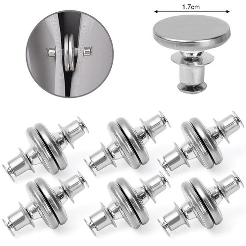 Clips De Rideau Magnétiques Double Face,2/40x,Aspiration Magnétique,Fermeture Magnétique,Empêche Les Fuites De Lumière,Garder La Fermeture Pour La Chambre À Coucher - Type 17mm-2pcs(1 Pair)