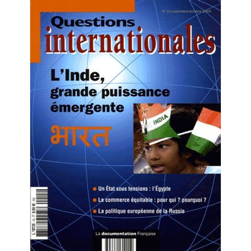 Questions Internationales N° 15, Septembre-Oct - L'inde, Grande Puissance Émergente