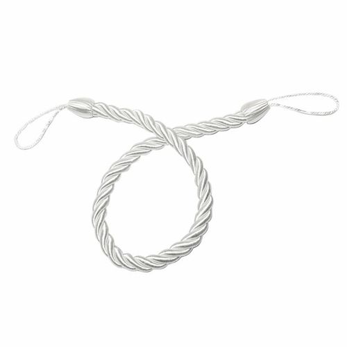 1pc Haut De Gamme Or Rideau Cravate Dos Tressé Rideau Attaché Corde Sangle Decora Lanière Pendaison Bande Accroche Rideaux - Type White-70cm