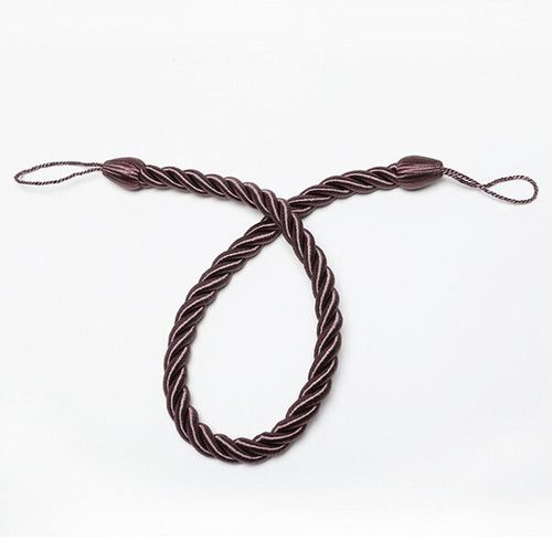 1pc Haut De Gamme Or Rideau Cravate Dos Tressé Rideau Attaché Corde Sangle Decora Lanière Pendaison Bande Accroche Rideaux - Type Purple-70cm