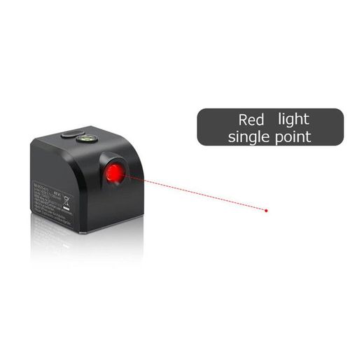 Mini niveaux Laser croisés portables,faisceau Laser à lumière verte,ligne horizontale,ligne verticale,outil de niveau précis,lignes croisées - Type Red single point