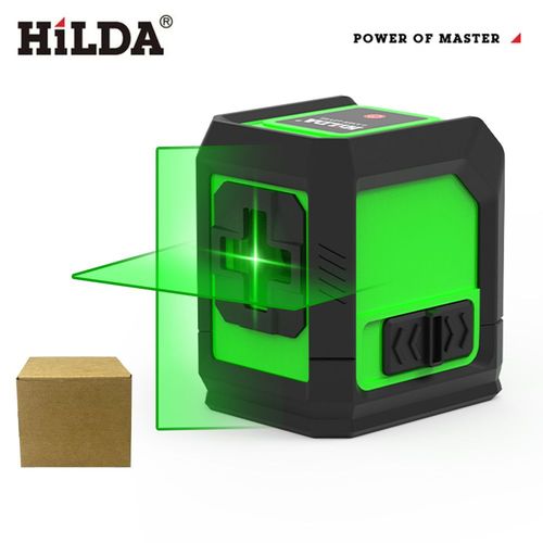 HILDA niveau Laser mètre 2 lignes croix niveau vert Laser niveau Laser à niveau horizontal et vertical auto-nivelant ¿¿¿ => ¿ ¿¿¿¿¿ cadeau pour hommes - Type SET 7 #B