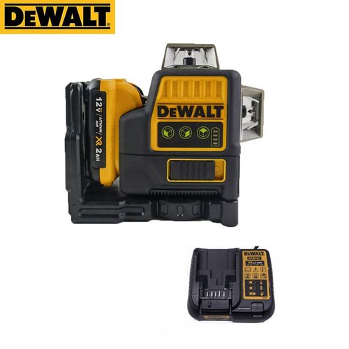DEWALT DW089LG 1:1 niveau Laser auto-nivelant 12 lignes 3x360 faisceau vert Laser 12V Li-Ion batterie Lasers extérieur - Type EU Charger Battery