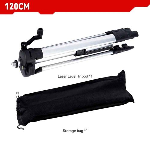 ONEVAN 1.2 M/1.5 M trépied de niveau Laser support de hauteur réglable épaissir barre d'extension en aluminium trépied support outil pour niveau Laser - Type 120CM