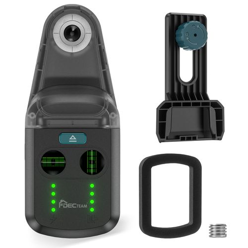 Niveau Laser vert Decteam collecteur de poussière de forage électrique 3 en 1 boîte à vide d'aspiration murale outil de nettoyage support Laser PQH05G - Type Laser Dust Collector
