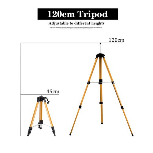 Trépied de niveau Laser 1.2/1.5M,support métallique à hauteur réglable avec adaptateur 5/8 pouces,revêtement Anti-corrosion,¿¿¿¿¿¿ ¿¿¿¿ kov¿ ¿akw¿ - Type 1.2m Tripod #B