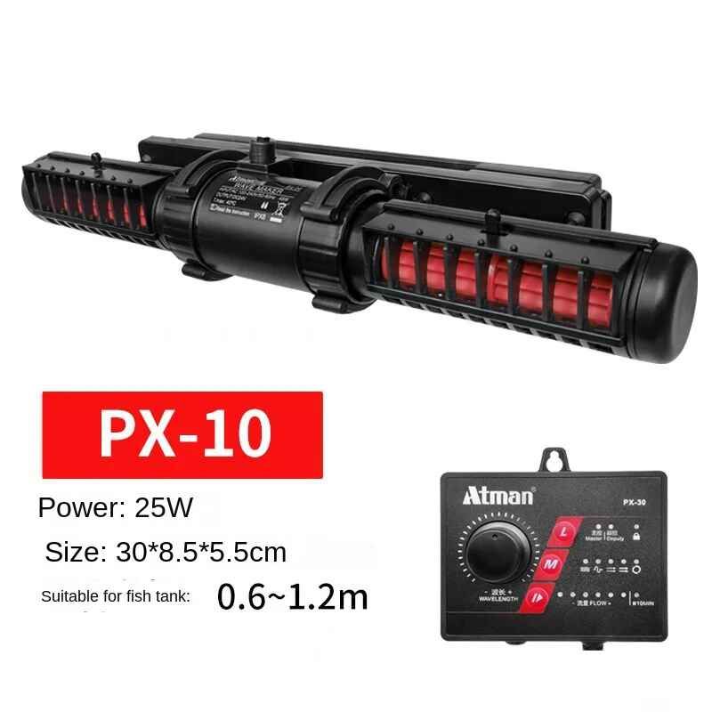 Atman Aquarium Vague Pompe Corail Rx-40 Rx-80 Rx-120 Petite Pompe À Débit Pompe Submersible Conversion De Fréquence Réglable - Type Px-10-Eu Adapter 110-240v