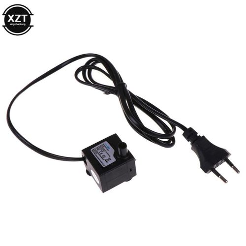 Pompe à eau 1.1M AC 220V 3W,filtre pour Aquarium,pompe Submersible,fontaine d'aquarium Ultra silencieuse,réservoir d'étang à poissons,prise ue - Type black