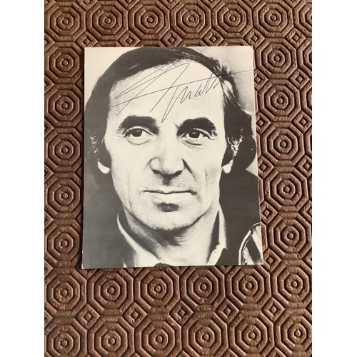 Autographe Charles Aznavour 3 Février 1978
