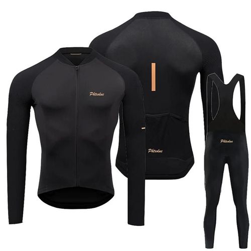 Ensemble De Cyclisme Respirant À Manches Longues, Pour L'automne-Xxl-Bib Cycling Sets