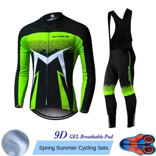 Ensemble De Cyclisme Respirant À Manches Longues, Pour L'automne-Xl-Bib Cycling Sets