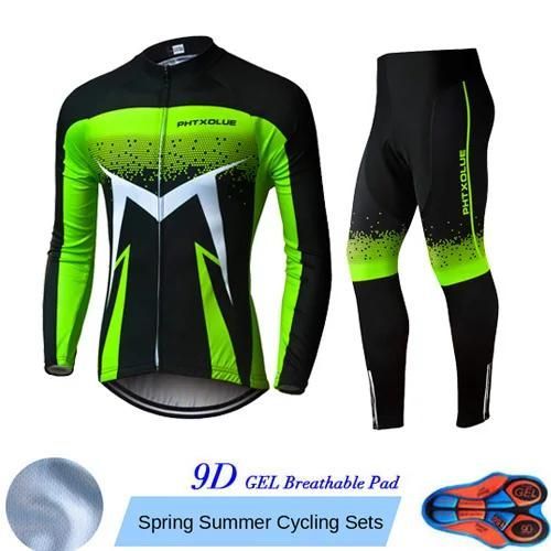 Ensemble De Cyclisme Respirant À Manches Longues, Pour L'automne-Xl-Autumn Cycling Sets