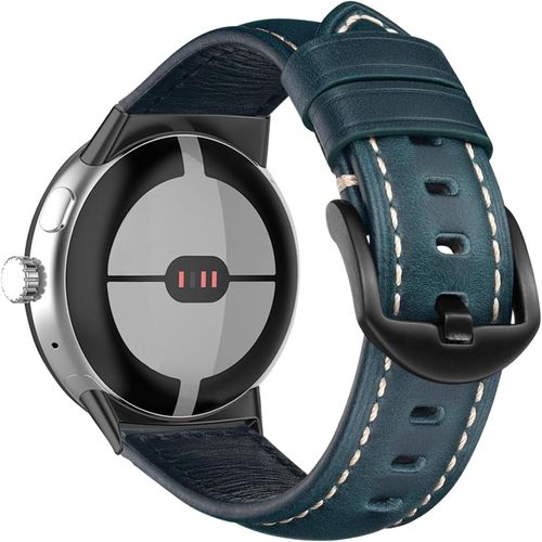 Hamiltion-Bracelet Cuir Compatible Pour Google Pixel Watch 3 45 Mm,Homme Femme De Bracelets En Cuir De Remplacement Pour Google Pixel Watch 3 45 Mm