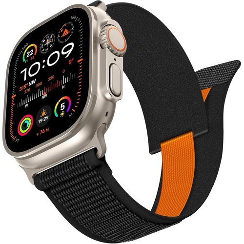 Hamiltion-Nylon Bracelet Compatible Avec Apple Watch Ultra 2 49mm/ Ultra 49mm,Sport Bracelet De Remplacement Hommes Femmes Pour Iwatch 46mm 45mm 44mm 42mm Iwatch Se Series 10 9 8 7 6 5 4 3 2 1