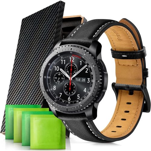 Mondodigitale-22mm Bracelet Pour Samsung Galaxy Watch 46 Mm/3 45 Mm,En Cuir De Rechange Compatible Avec Samsung Gear S3 Frontier/Classic