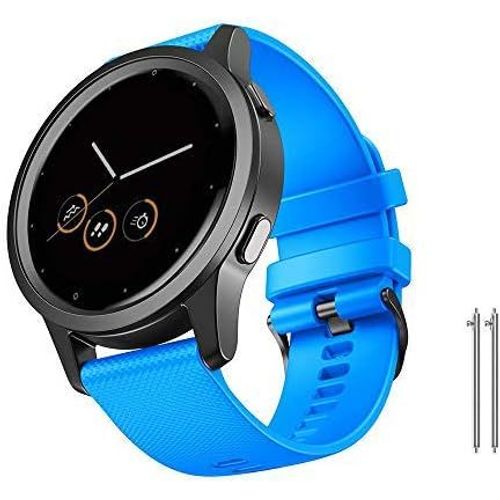 Hamiltion-Bracelet Vivoactive 4,Remplacement De Silicone Souple Pour Bracelet De Montre De 22 Mm Pour Garmin Vivoactive 4(45 Mm)/Gear S3 Frontière/Galaxy Watch Classic 46 Mm Smartwatch(Blanc,Pet