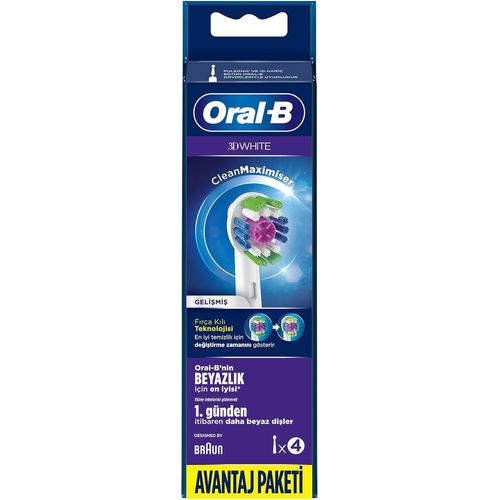 Hamiltion-3D White Lot De 4 Têtes De Brosse De Rechange Couleur Aléatoire