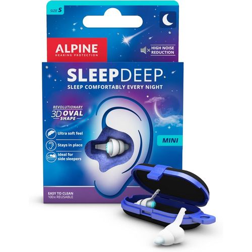 Hamiltion-Sleepdeep Bouchons D`Oreilles Pour Dormir-Nouvelle Forme Ovale-Gel Anti Bruit Intégré-Confort Et Atténuation Au Max-Bouchons Anti Bruit Avec Filtres Souples (Taille S)