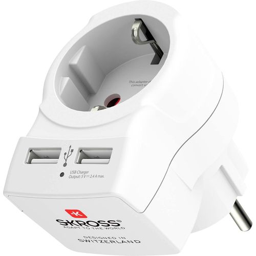 Hamiltion-| 1.500282 | Europe To Europe Usb Pour Maison | Chargeur Usb Euro (Ac) | Prises Usb Du Concentrateur De Charge (1 X Usb Type-C : 3,0 A,1 X Usb Type-A : 2,4 A)-Tension D'Entrée: 110V-240V