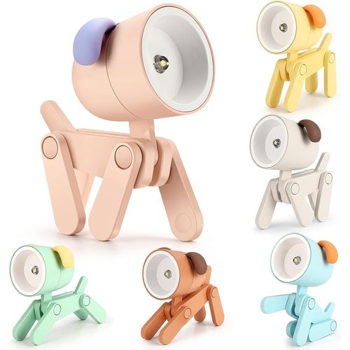 Hamiltion-Mini Veilleuse Colibri Pour Enfants-Veilleuse Led Mignonne-Chien-Veilleuse Créative Pour Animaux De Compagnie-Petite Lampe De Table Pliable-Mini Lampe De Chambre À Coucher-Cadeaux