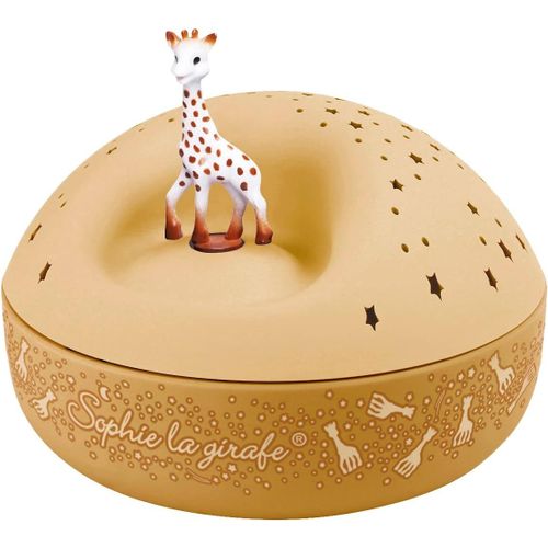 Hamiltion-Sophie La Girafe.-Veilleuse-Idéal Cadeau Enfant-Projecteur D'etoiles Musical-Figurine Rotative Bois-Piles Incluses