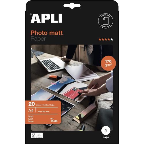 Hamiltion-010418 20 Papier De Présentation Mat,210 X 297mm,170 G