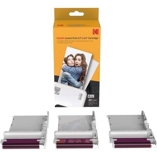 Hamiltion-New Ink Ribbon Paper,30 Photo Cartridge Papier Photo Pour Imprimante Photo Mini Shot Combo Blanc À Sublimation Thermique