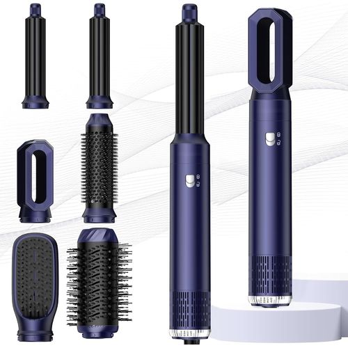 Lbgwp60 Air Styler 6 In 1 Hair Styler Avec Seche Cheveux,Boucleur A Air,Brosse Soufflante,Brushing Brosse Soufflante,Brosse Lissante Cheveux,Magic Styler Pour Lisser,Donner Du Volume,Boucler,Sécher