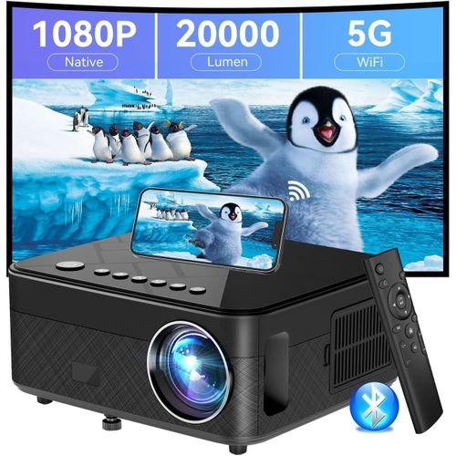 Lbgwp60 Led 20000Lm,600 Asin Vidéoprojecteur 1080P Full Hd Soutien 4K,5G Wifi Mini Projecteur,4P/4D Correction Trapézoïdale & Zoom,5W Stéréo Intégrée Pour Ios/Android/Pc/Tv Stick/Tv Box/Hdmi