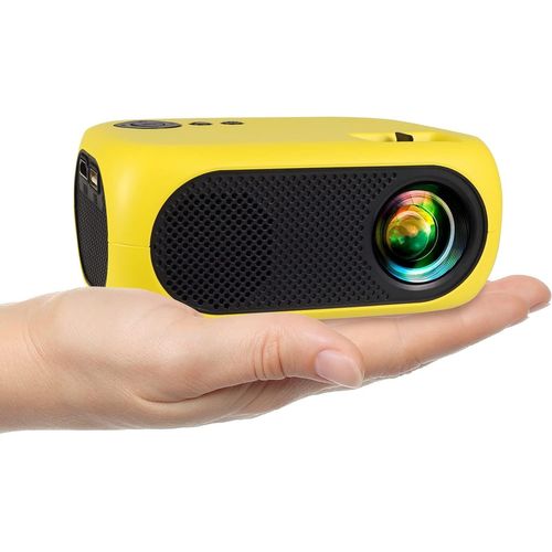 Lbgwp60 Mini Projecteur Video,Videoprojecteur Portable Supportée 1080P,Retroprojecteur Compatible Avec Hdmi Smartphone,Dvd,Fire Tv Stick