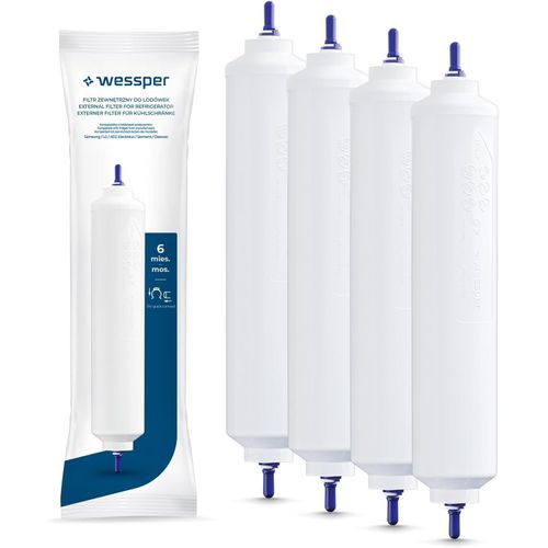 Lbgwp60 Cartouche Filtre À Eau Externe Pour Réfrigérateurs Samsung Lg Daewoo Rangemaster Beko Haier Da29-10105J,Hafex/Exp,Hafex Exp 5231Ja2010B,5231Ja2010C,Usc100,Da2010Cb,Bl9808-Lot De 4