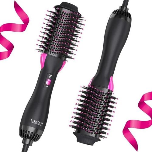 Brosse Soufflante One-Step Sèche-Cheveux Volumisant: Salon Brosse Cheveux Brushing-Chauffante Brosse Coiffante 4 En 1 Pour Sécher