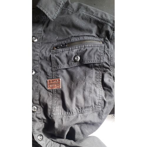 Chemise Noire G-Star Raw - Coton - Homme / Taille S