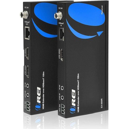 Mondodigitale-Hdbaset Rallonge Hdmi 1080P Sur Câble Ethernet Lan Cat5E/6 Jusqu'À 150 M, Prend En Charge Hdcp 1.4, Ir Bidirectionnel, Boucle Hdmi, Rs-232, Poc, Hdmi Balun (Ex-500Ir)